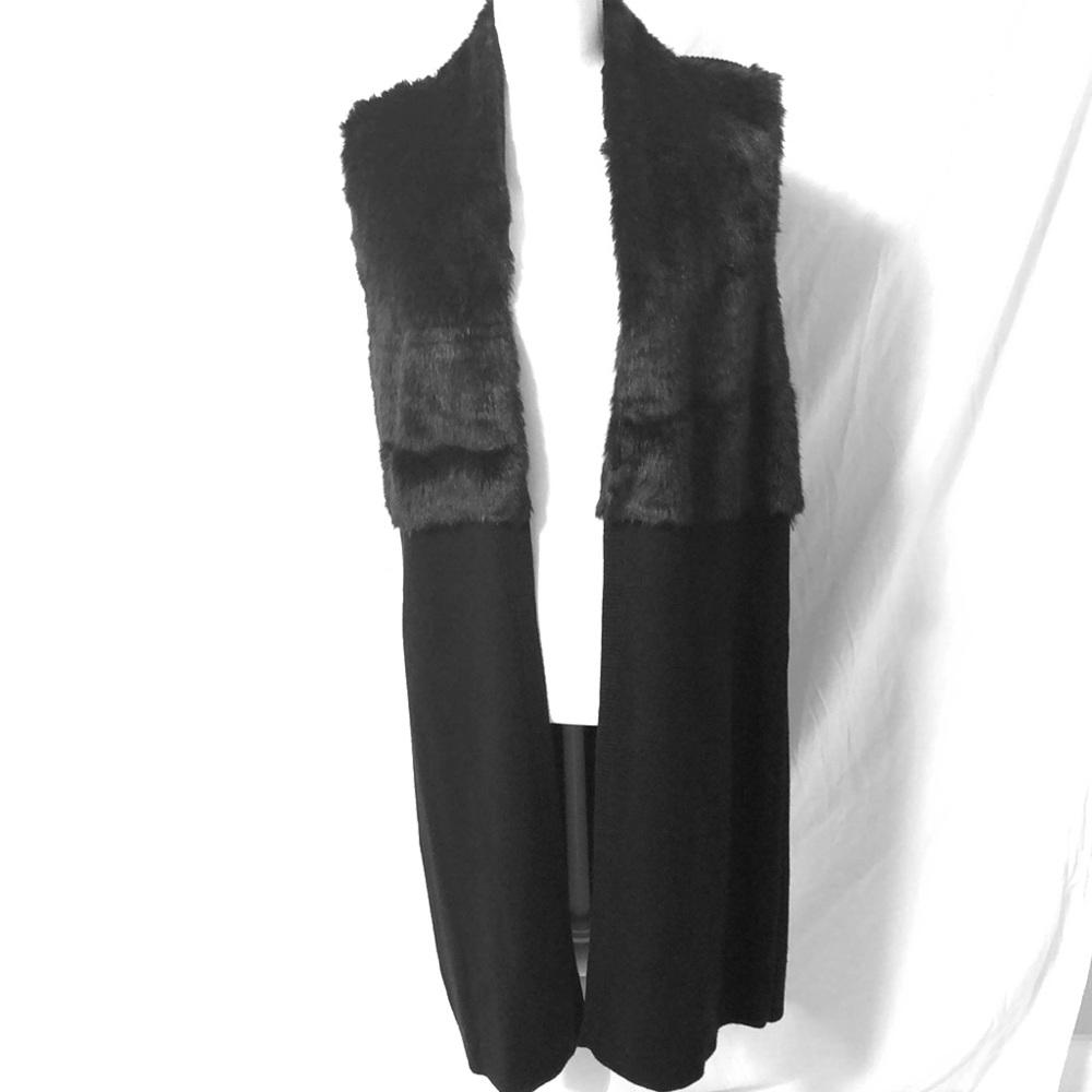Chico’s Faux Fur Sweater Vest